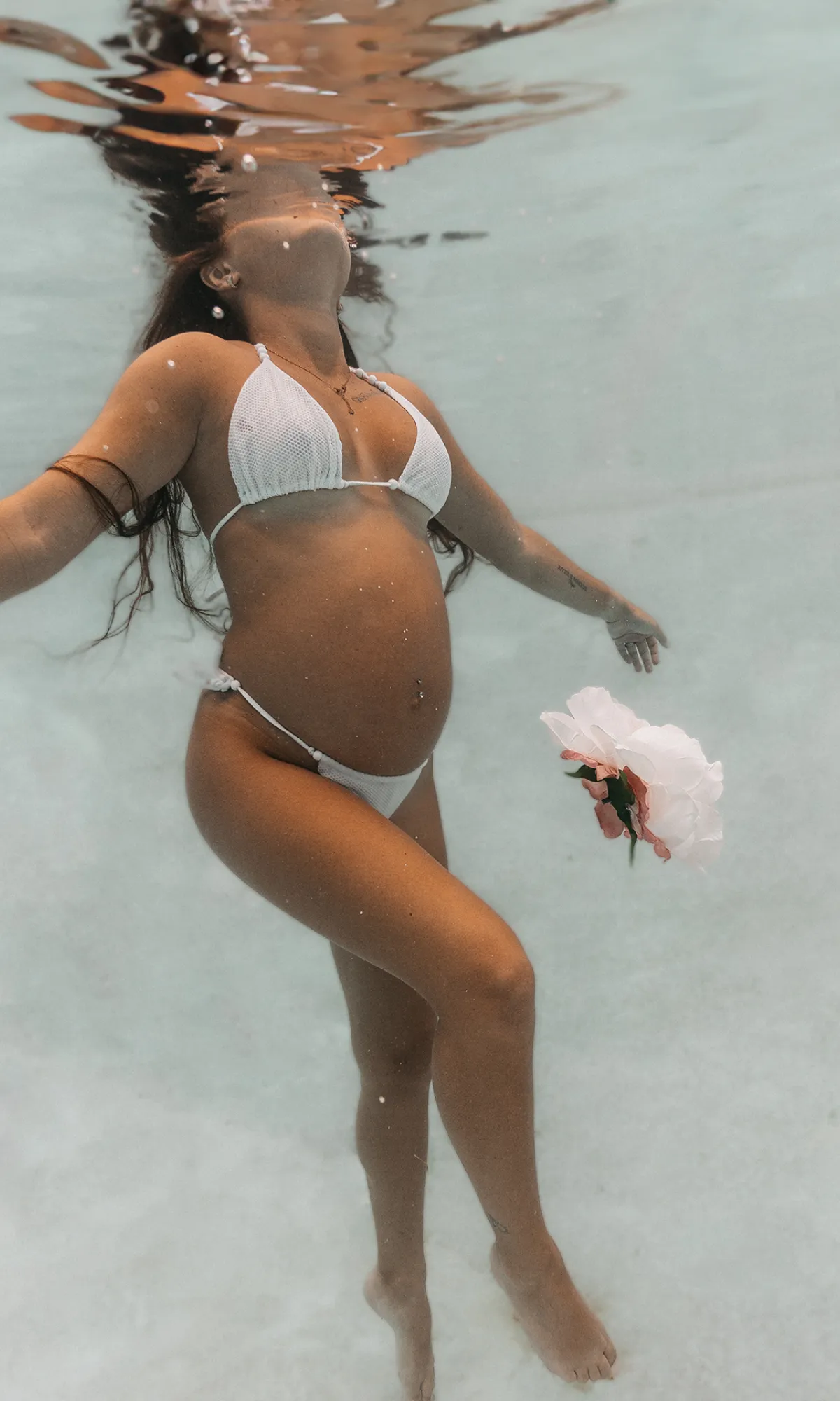 Photographe maternité aquatique Laurentides