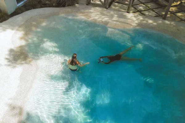 Photoshoot en lagon dans les Laurentides