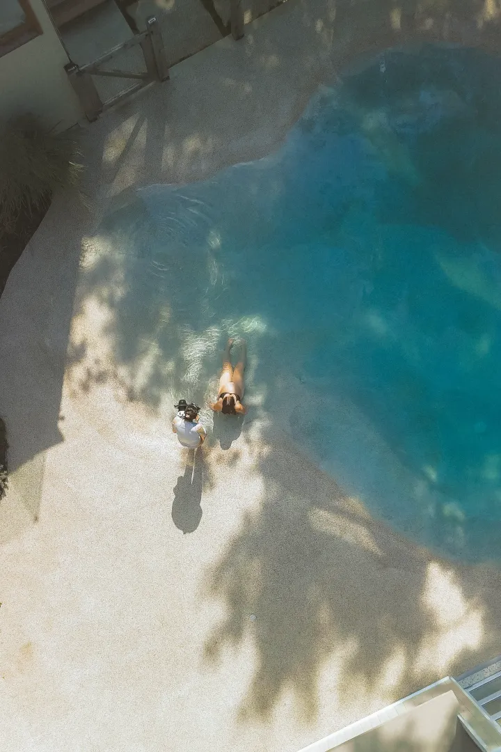 Photographe aquatique dans les Laurentides